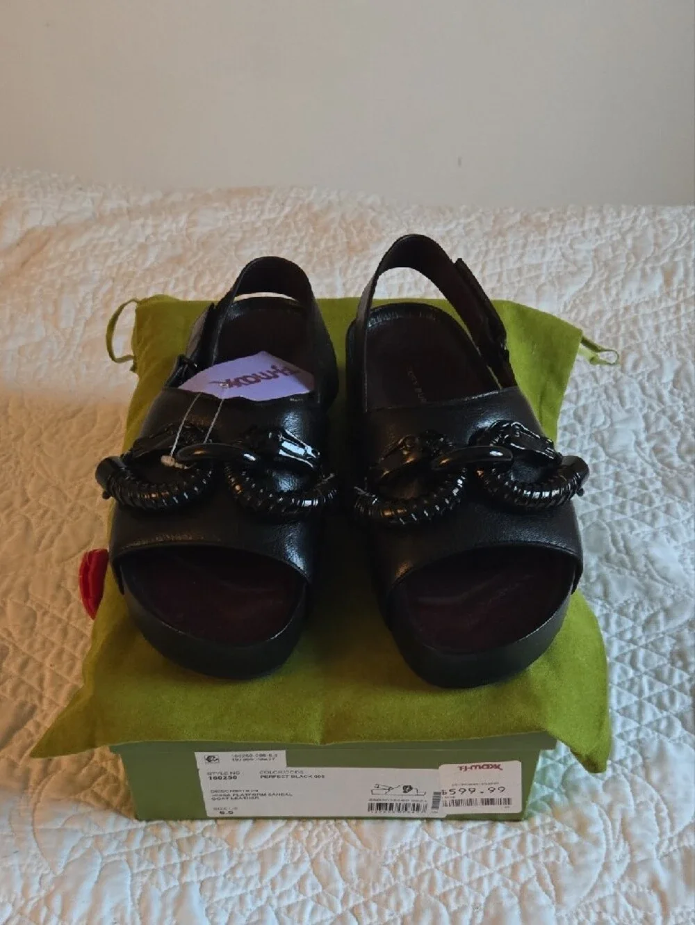 Tory Burch Black  Slingback Womens Sandals NWB